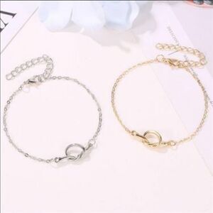 Dainty Knot Bracelet Zinc Alloy cute versatile